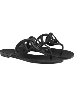 Hermes Egerie Sandal Black